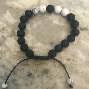 Calming lava stone diffuser bracelet